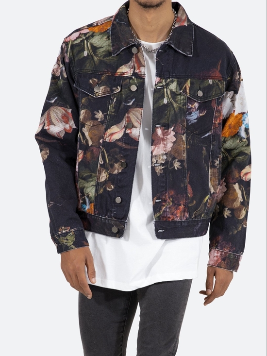 MNML Jackets & Blazers - MNML - Floral Trucker Jean Jacket - Medium Women/ Men's XS